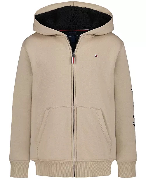 MOLETOM FORRADO TOMMY HILFIGER KIDS - BEGE - MENINO