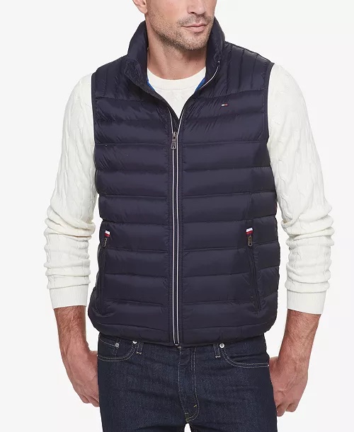 COLETE PUFFER TOMMY HILFIGER - AZUL MARINHO - MASCULINO