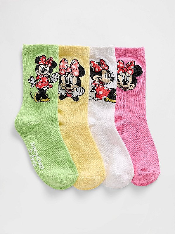 KIT 4 MEIAS GAP DISNEY - MINNIE - MENINA