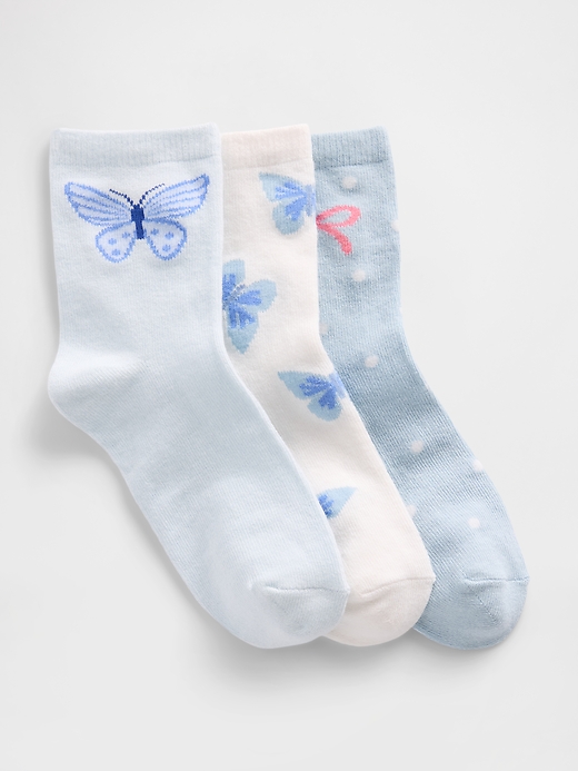 KIT 3 MEIAS GAP KIDS - BORBOLETINHAS - MENINA