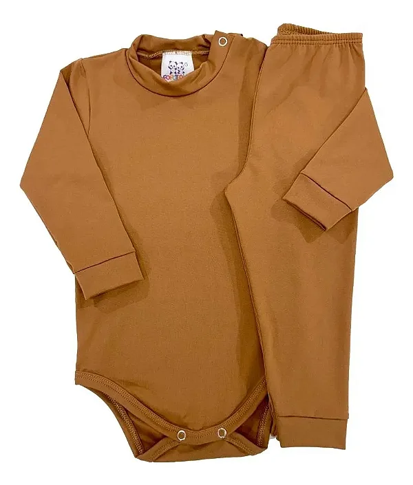 CONJUNTO TÉRMICO 2 PEÇAS COMFORT FOFOTINHOS - CARAMELO - UNISSEX