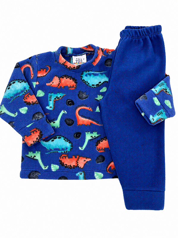PIJAMA SOFT 2 PEÇAS PETTENATI FOFOTINHOS - DINOSSAUROS - MENINO