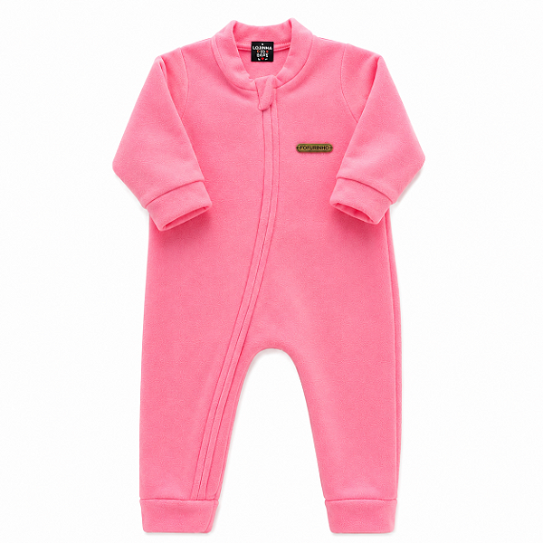 MACACÃO SEM PÉ SOFT PETTENATI FOFOTINHOS - ROSA NEON - MENINA