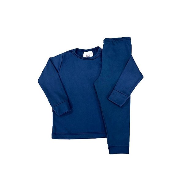 CONJUNTO TÉRMICO 2 PEÇAS COMFORT FOFOTINHOS KIDS - AZUL MARINHO - UNISSEX