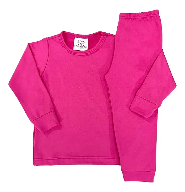 CONJUNTO TÉRMICO 2 PEÇAS COMFORT FOFOTINHOS KIDS - ROSA CHICLETE - MENINA