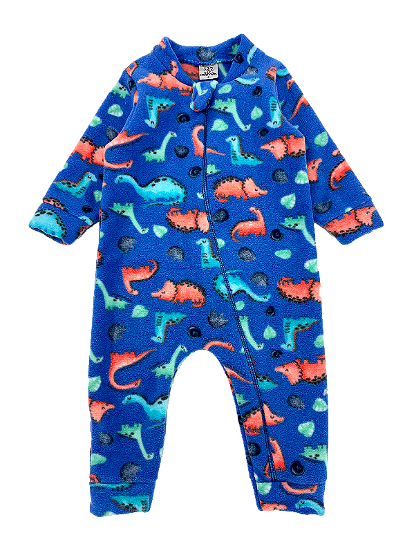 MACACÃO SEM PÉ SOFT PETTENATI FOFOTINHOS - DINOS AZUL - MENINO
