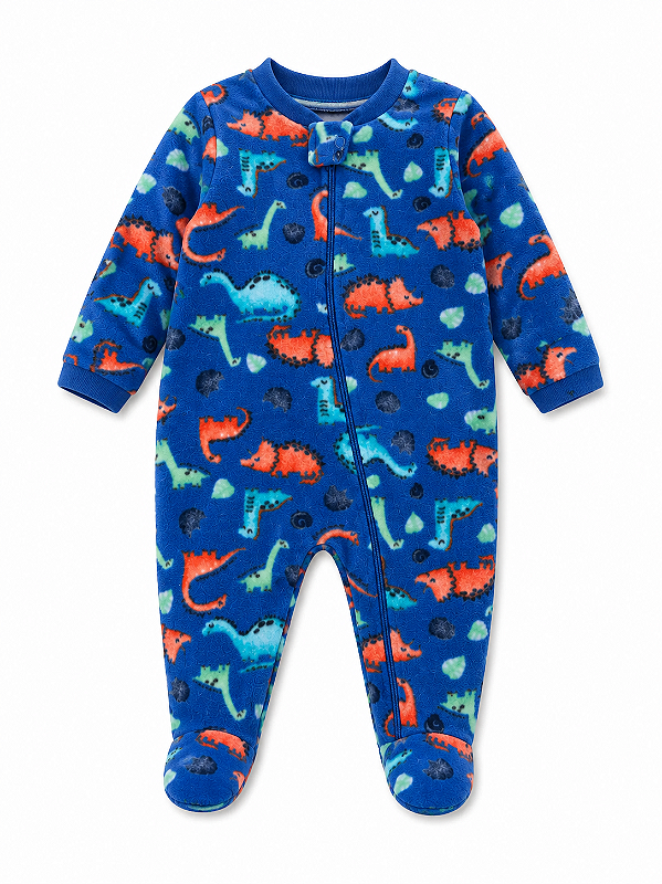 MACACÃO COM PÉ SOFT PETTENATI FOFOTINHOS - DINOS AZUL - MENINO
