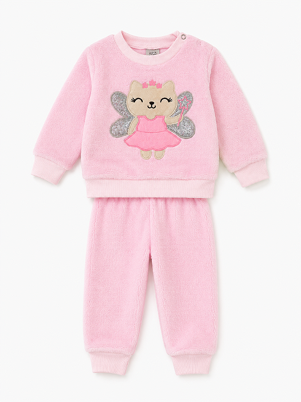 CONJUNTO FLEECE 2 PEÇAS FOFOTINHOS - GATINHA FADA - MENINA