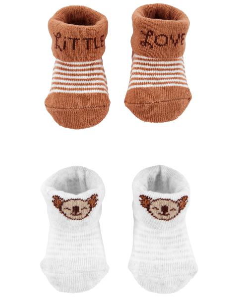 KIT 2 MEIAS CARTER'S - COALA LITTLE LOVE - UNISSEX