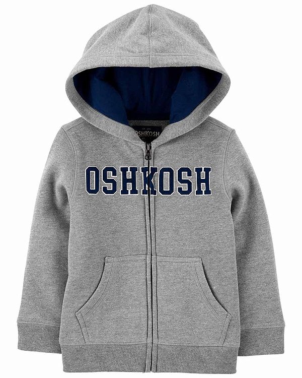 MOLETOM FLANELADO OSHKOSH - CINZA - MENINO