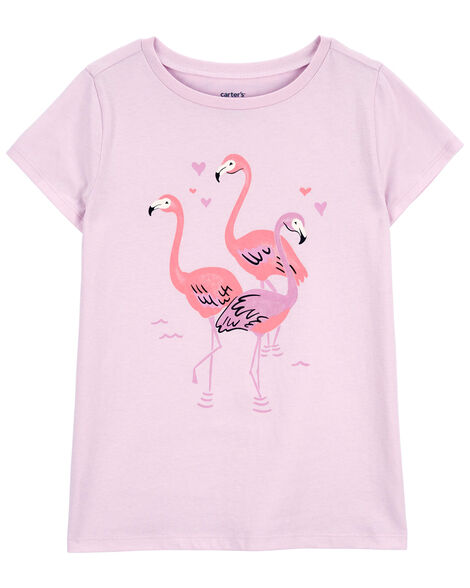 CAMISETA MANGA CURTA CARTER'S - FLAMINGOS - MENINA