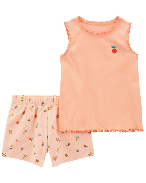 CONJUNTO VERÃO 2 PEÇAS CARTER'S KIDS - LARANJINHA - MENINA