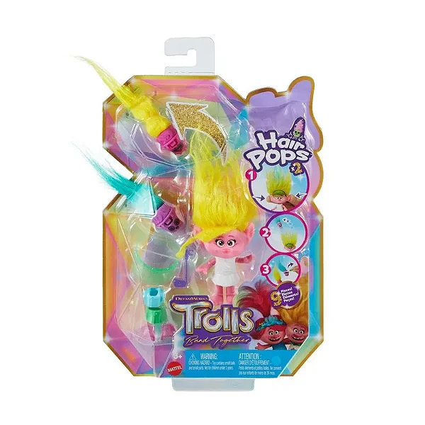 MINI FIGURA TROLLS DREAM WORKS - HAIR POPS