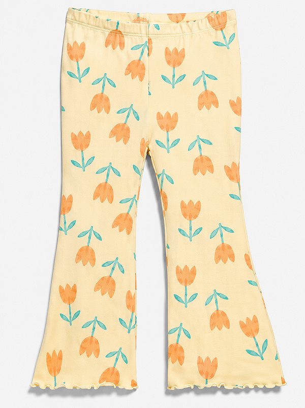 CALÇA LEGGING FLARE OLD NAVY - TULIPAS - MENINA