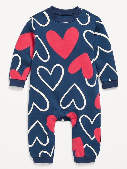 MACACÃO SEM PÉ OLD NAVY - CORAÇÃO - MENINA
