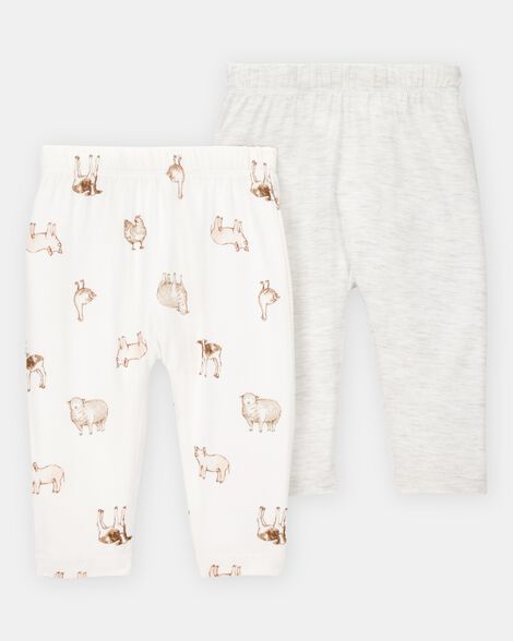 KIT 2 CALÇAS PURELYSOFT CARTER'S - ANIMAIS - UNISSEX