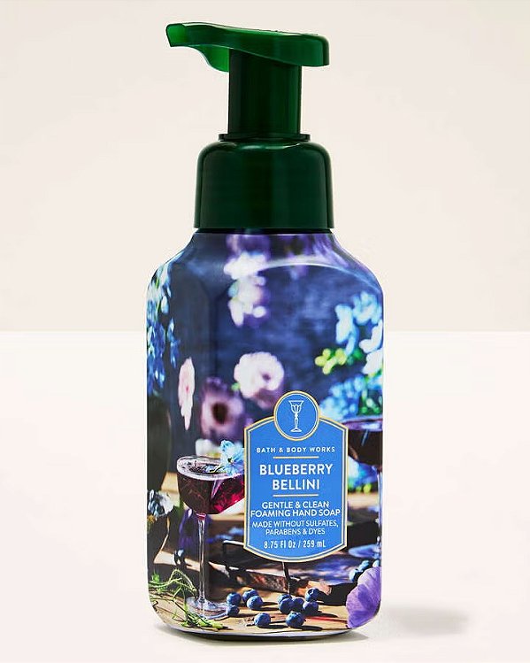 SABONETE ESPUMA PARA AS MÃOS - BLUEBERRY BELLINI - BATH & BODY WORKS 259ML