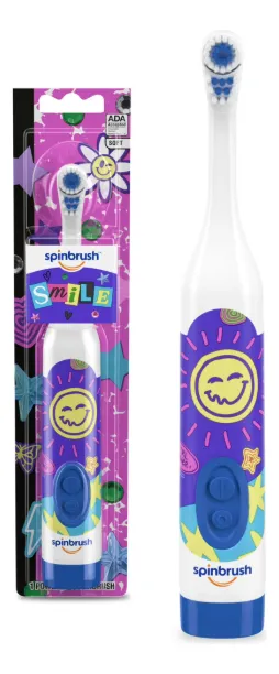 ESCOVA DE DENTE ELÉTRICA INFANTIL SPINBRUSH - SMILE