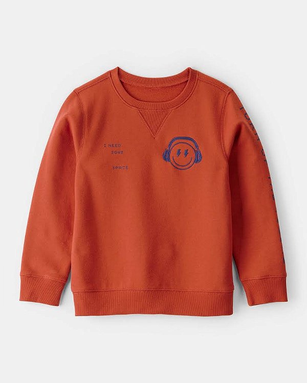 MOLETOM FLANELADO OSHKOSH KIDS - LARANJA - MENINO