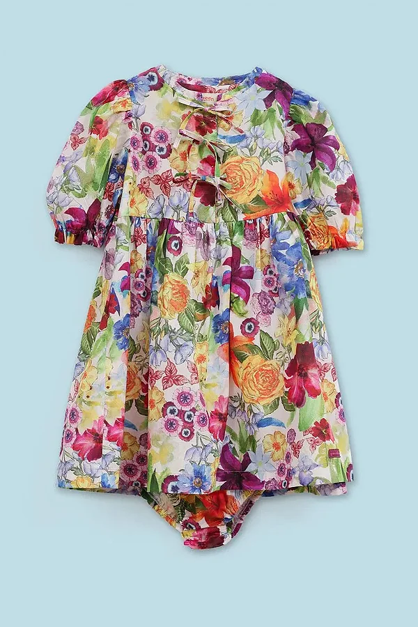 VESTIDO GREEN FLORIR- MENINA