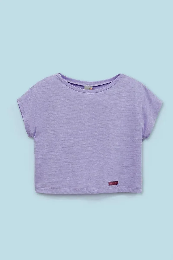 CAMISETA DRY FIT GREEN KIDS - LAVANDA - MENINA