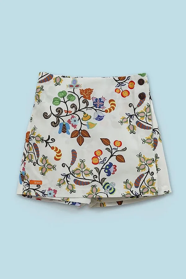 SHORT SAIA GREEN KIDS - SOPHIE - MENINA