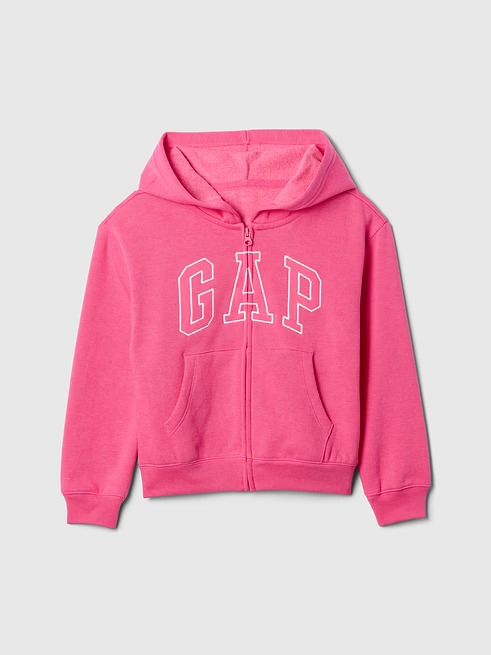 MOLETOM FLANELADO GAP KIDS - LOGO PINK - MENINA
