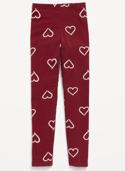 CALÇA LEGGING OLD NAVY - CORAÇÕES - MENINA