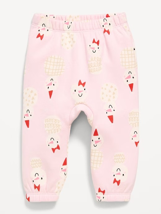 CALÇA MOLETOM FLANELADO OLD NAVY - BONECO DE NEVE - MENINA