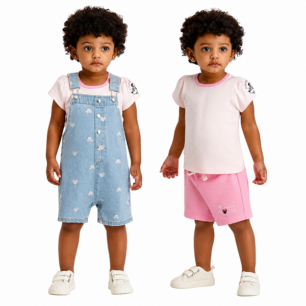 CONJUNTO 3 PEÇAS DISNEY - MINNIE - MENINA