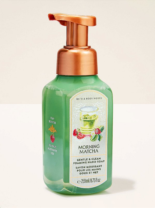 SABONETE ESPUMA PARA AS MÃOS - MORNING MATCHA - BATH & BODY WORKS 259ML
