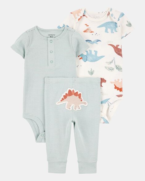 CONJUNTO 3 PEÇAS SIMPLE JOYS by CARTER'S - DINOS - MENINO
