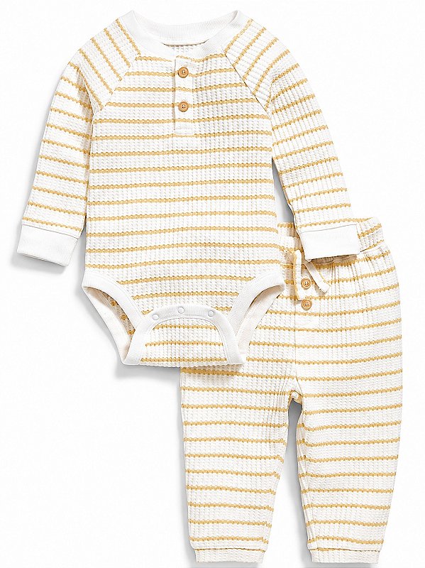 CONJUNTO 2 PEÇAS OLD NAVY - LISTRADO - UNISSEX