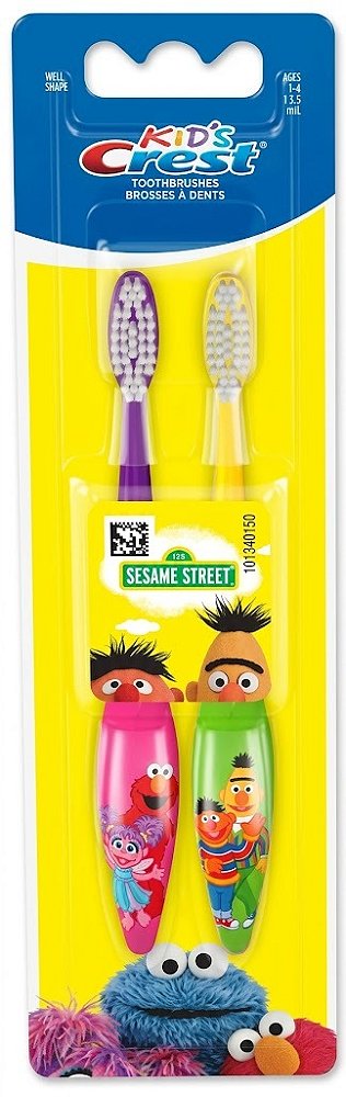 KIT 2 ESCOVAS DE DENTE ORAL-B - SESAME STREET - KID'S CREST