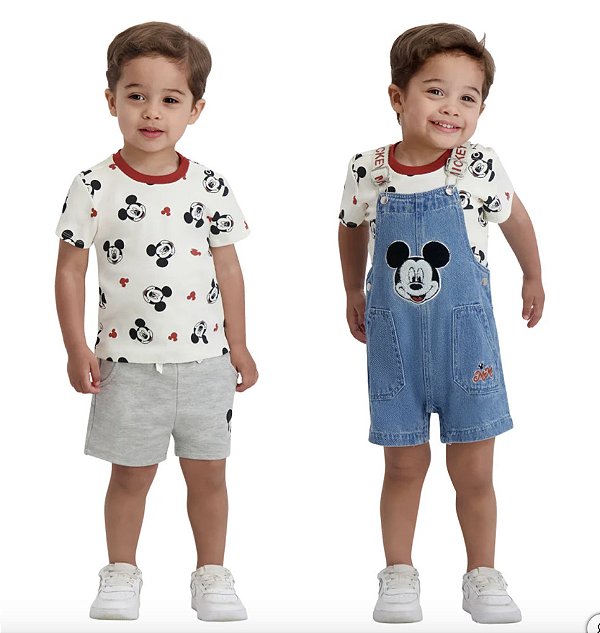 CONJUNTO 3 PEÇAS DISNEY - MICKEY - MENINO