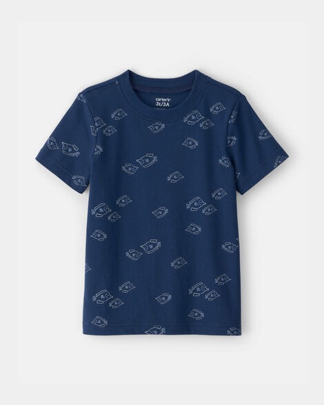 CAMISETA MANGA CURTA CARTER'S - PEIXINHOS - MENINO
