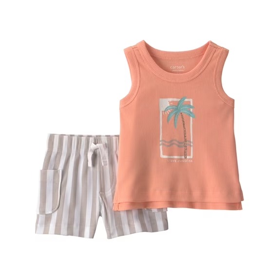 CONJUNTO VERÃO 2 PEÇAS CHILD OF MINE by CARTER'S - COQUEIRO - MENINO