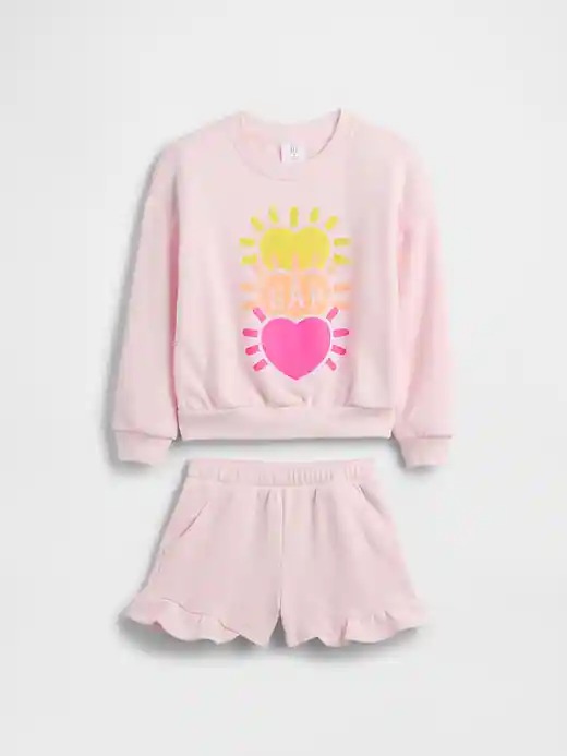 CONJUNTO 2 PEÇAS GAP - CORAÇÃO - MENINA