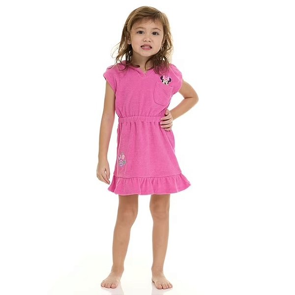MODA PRAIA 2 PEÇAS DISNEY - MINNIE - PROTEÇÃO UV50+ - MENINA