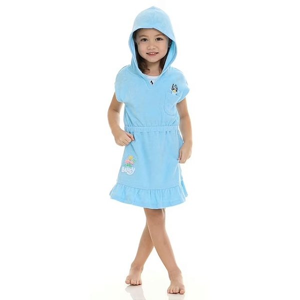 MODA PRAIA 2 PEÇAS BLUEY - AZUL - PROTEÇÃO UV50+ - MENINA