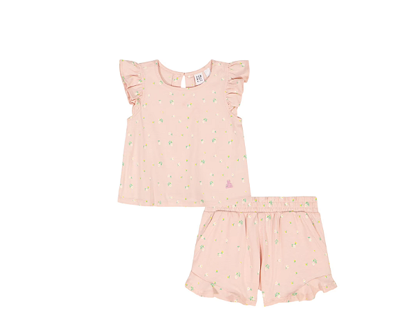 CONJUNTO 2 PEÇAS GAP - FLORES - MENINA