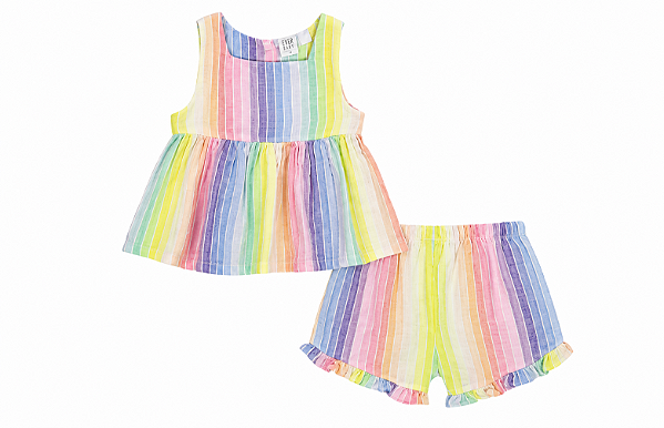 CONJUNTO 2 PEÇAS GAP - ARCO IRIS - MENINA