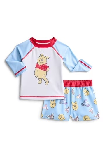 MODA PRAIA CONJUNTO 2 PEÇAS DISNEY -POOH - PROTEÇÃO UV50+ - MENINO