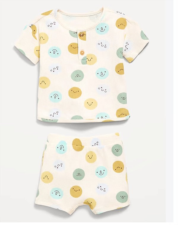 CONJUNTO VERÃO 2 PEÇAS OLD NAVY - BOLINHAS - MENINO