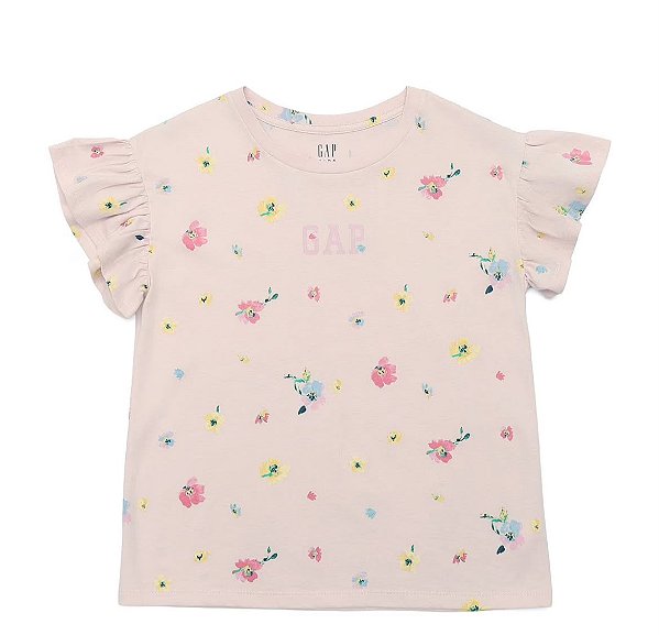CAMISETA MANGA CURTA GAP - FLORAL- MENINA