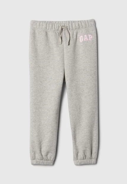 CALÇA MOLETOM FLANELADO GAP - CINZA - MENINA