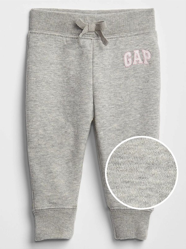 CALÇA MOLETOM FLANELADO GAP - CINZA - MENINA