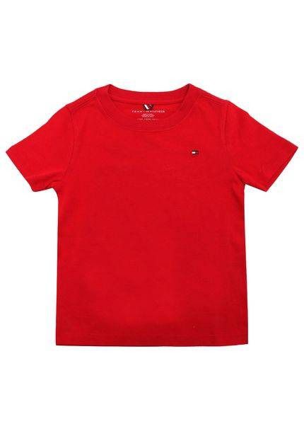 CAMISETA MANGA CURTA TOMMY HILFIGER - VERMELHA - MENINO
