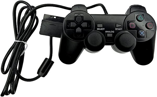 Controle para PlayStation 2 DualShock Com Fio Analógico