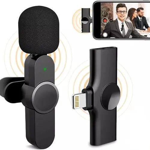 Microfone Lapela Wireless Sem Fio Para iPhone